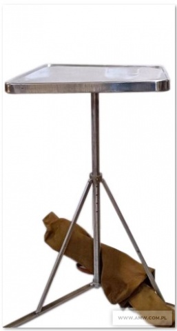 STOLIK PODRĘCZNY METALOWY SKŁADANY 